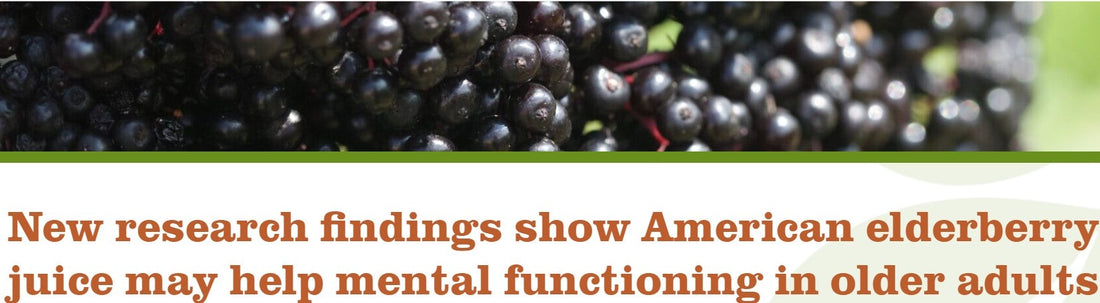 (Cognition) New research findings show American elderberry juice may help mental functioning in older adults