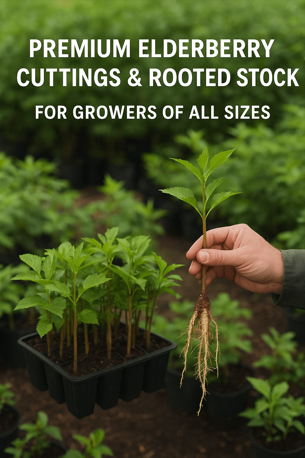 Premium Elderberry Cuttings and Rooted Stock